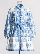 Mini-robe imprimée à volants